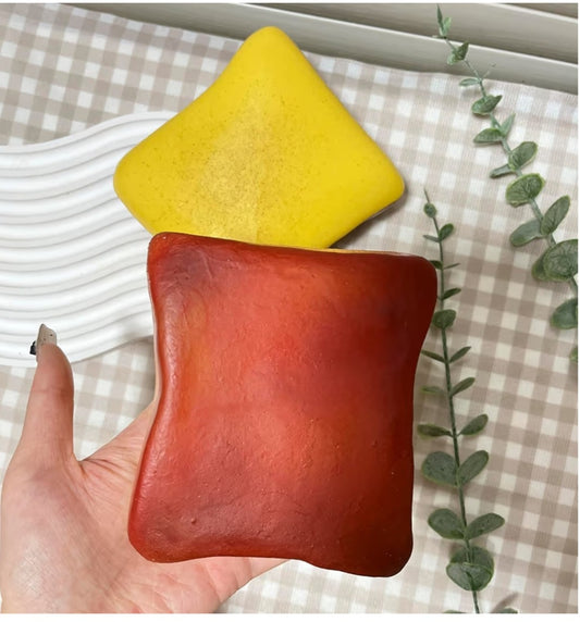 Buttered toast squishy fidget