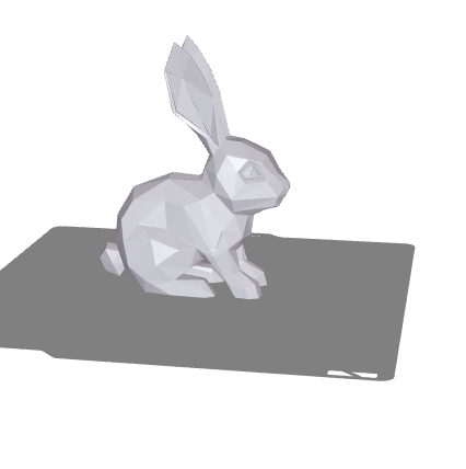 Low poly-Gon bunny