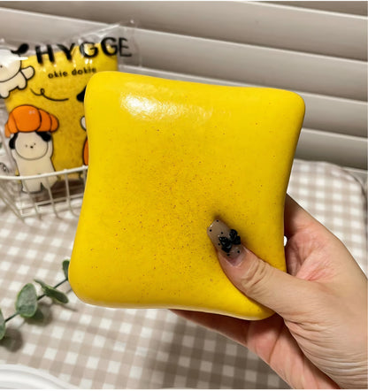 Buttered toast squishy fidget