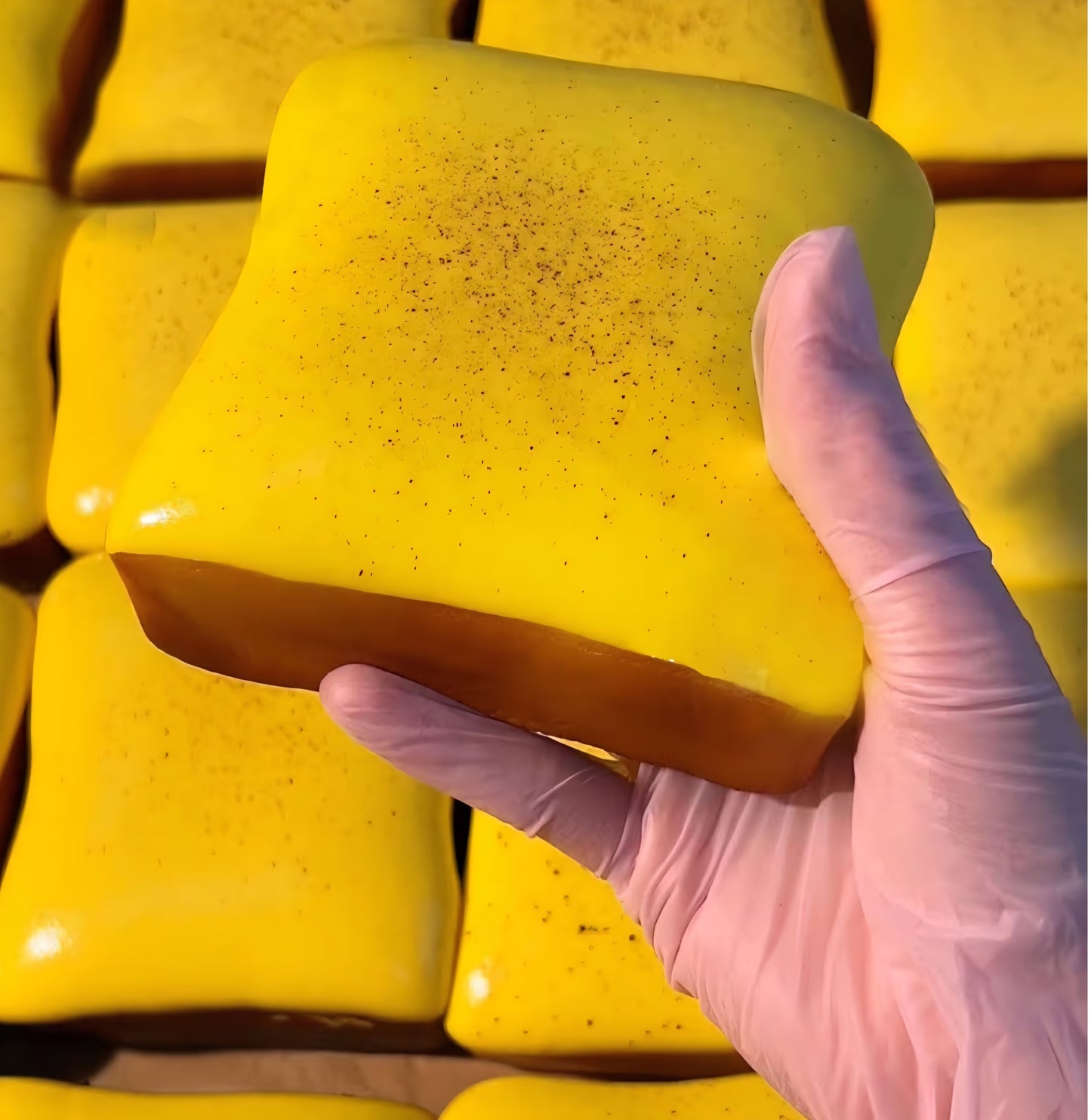 Buttered toast squishy fidget